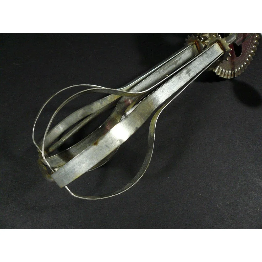 Vintage EKCO A&J High Speed Super Center Drive Egg Beater Hand Mixer USA
